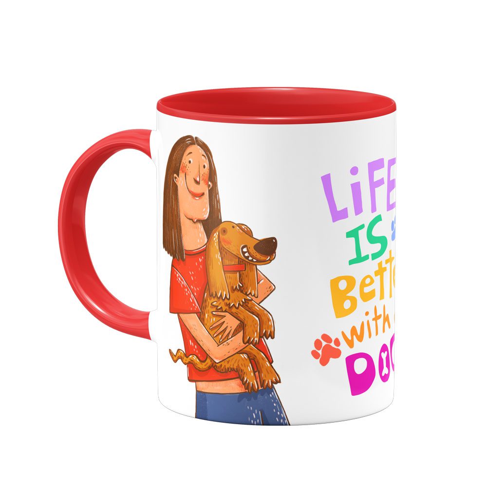 ماگ Life is better with a dog