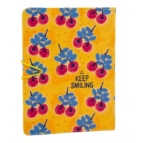 KeepSmiling (1) کلاسور پارچه ای KEEP SMILING - Image 1