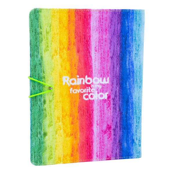 کلاسور پارچه ای رنگین کمان - Image 1