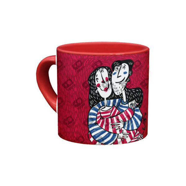 minimug-795 مینیماگ این جهان با تو خوش است- قرمز - Image 1