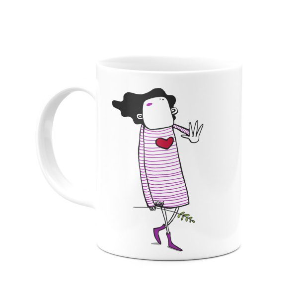 mug-119-2 ماگ ویولت و دستِ شاد - Image 2