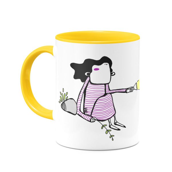 mug-136 ماگ ویولت و بره روشن - Image 1