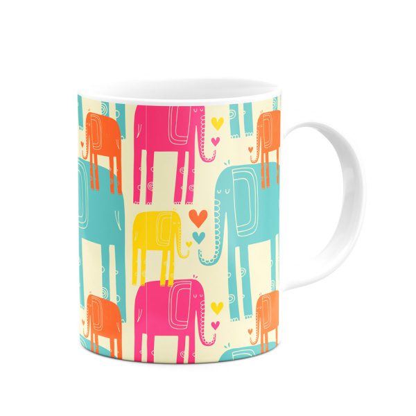 ماگ فیل‌های رنگی - Image 3