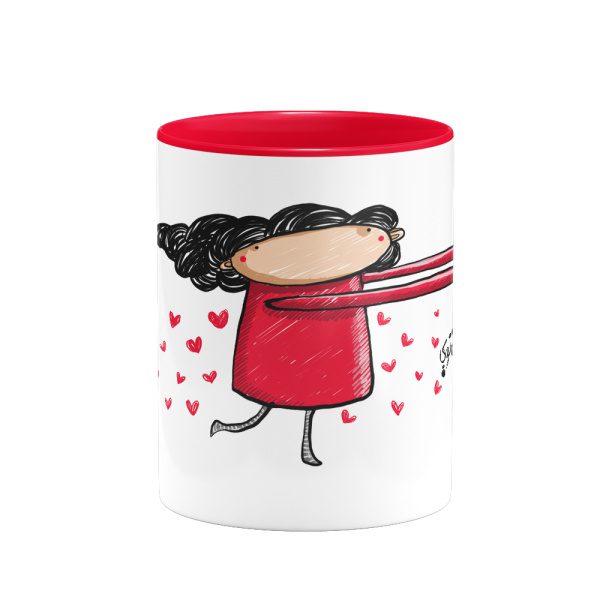 ماگ می‌دوم سمت جهانی که تویی قرمز - Image 2