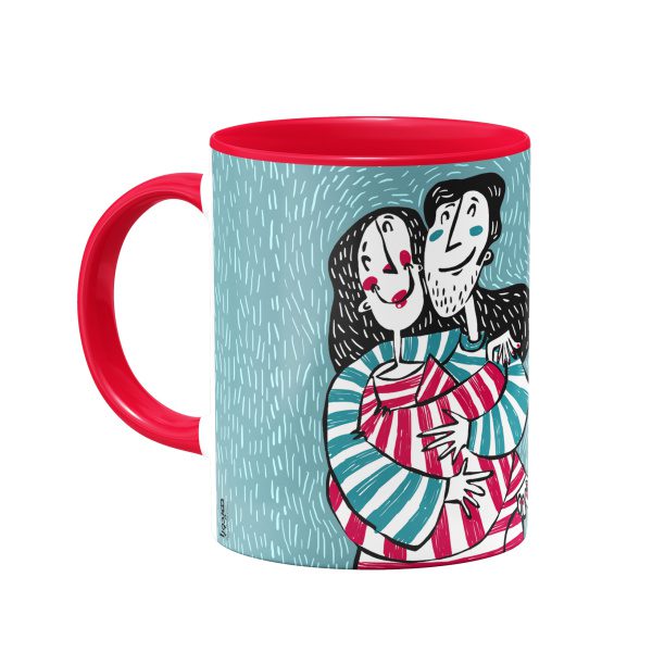mug-641 ماگ این جهان با تو خوش است- آبی - Image 1