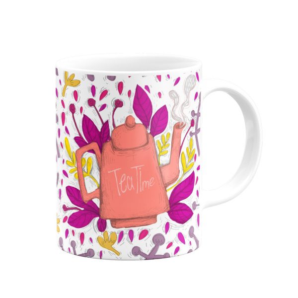 mug-674 ماگ tea time روشن - Image 1