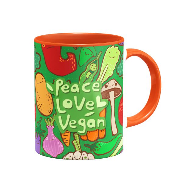 mug-874-4 ماگ Peace, Love, Vegan - Image 3