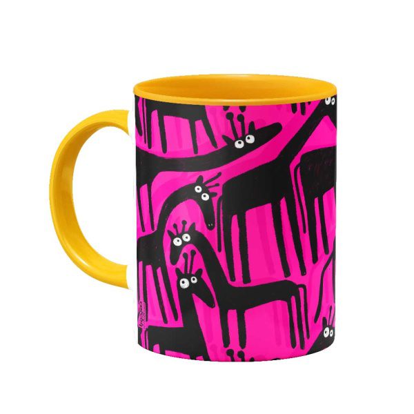 mug-966-6 ماگ زرافه در تاریکی - Image 4