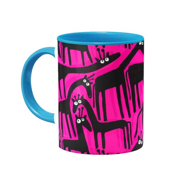 mug-966-8 ماگ زرافه در تاریکی - Image 5