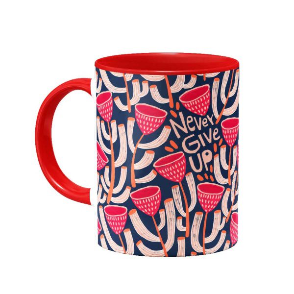 mug-976 ماگ Never Give up - Image 1