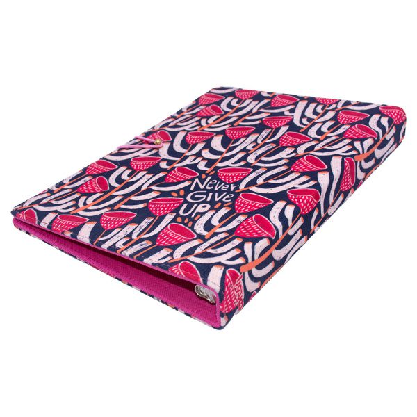notebook-1054-2 کلاسور پارچه ای Never Give Up - Image 2
