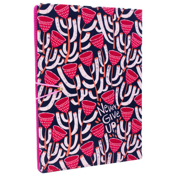 notebook-1054 کلاسور پارچه ای Never Give Up - Image 1