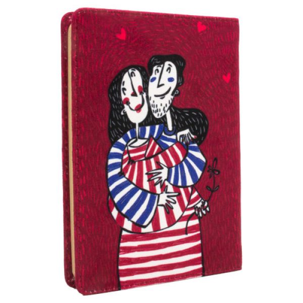 notebook-544 دفتر یادداشت این جهان با تو خوش است - قرمز - Image 1