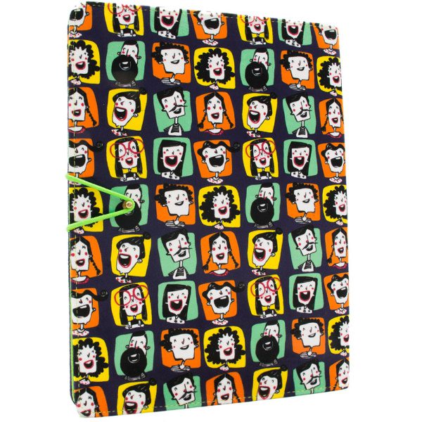 notebook-665 کلاسور پارچه ای Happy Face - Image 1