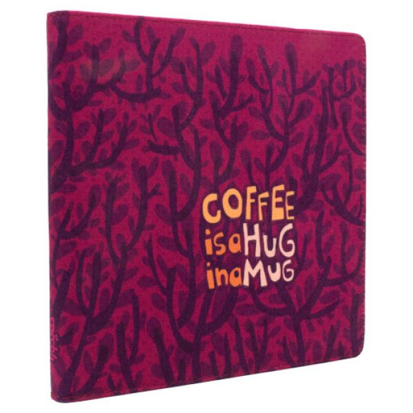 notebook-839-4 دفتر مربعی Coffee is a hug in a mug - Image 3