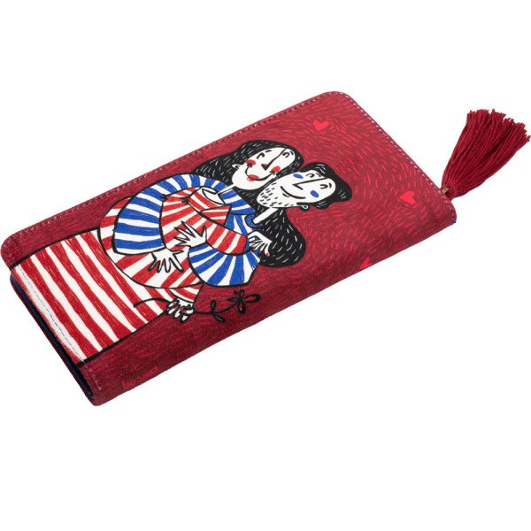 کیف پول این جهان با تو خوش است - قرمز - Image 2