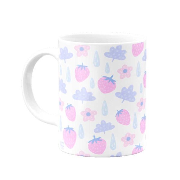 ماگ توت فرنگی صورتی - Image 1