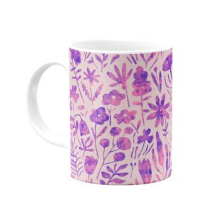 ماگ گل های کوهستان-صورتی