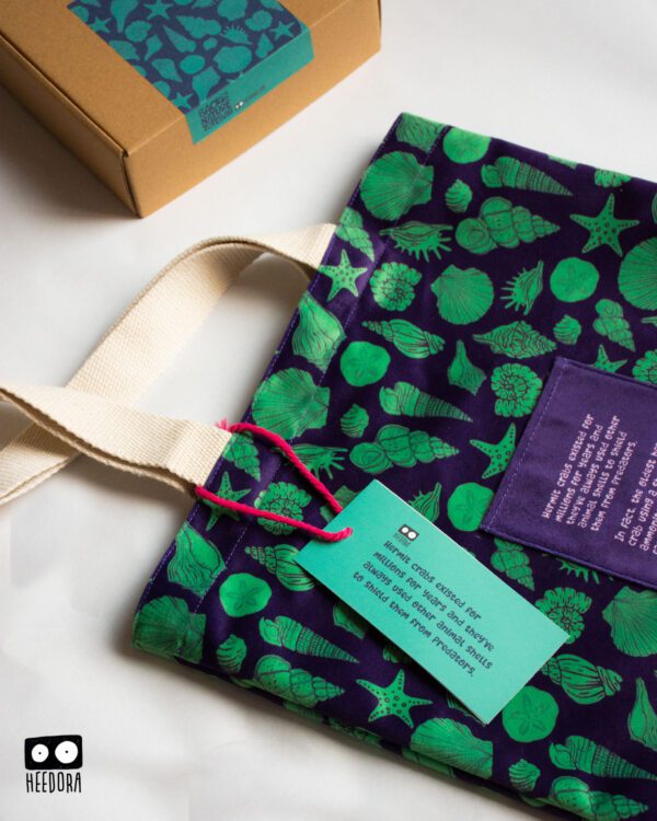 توت بگ Seashells-Green - Image 6