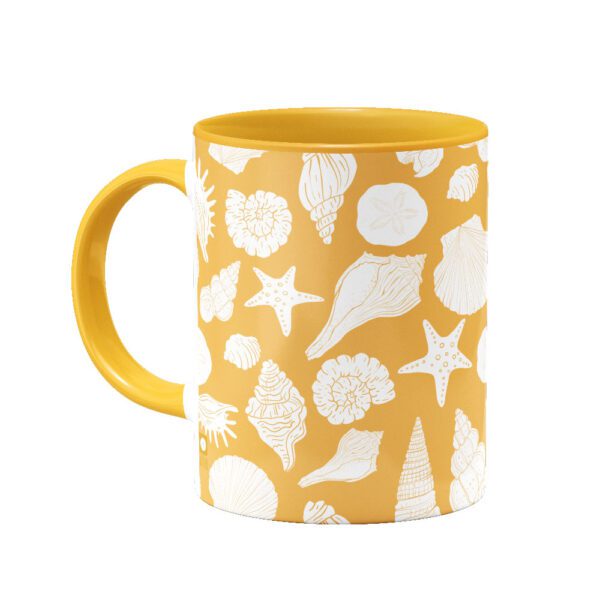 ماگ Seashells- Yellow - Image 2