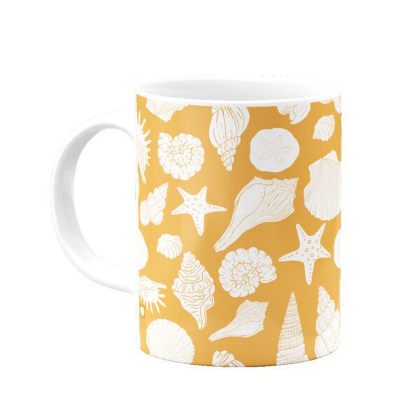 Seashells2-Yellow-Ordi403-copy ماگ Seashells- Yellow - Image 1