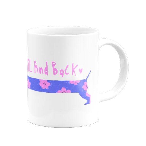 ماگ دوست داشتن به سبک سگ سوسیسی- آبی - Image 2