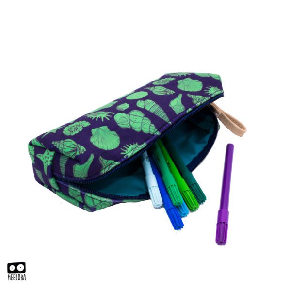 جامدادی مکعبی Seashells- Green - Image 2