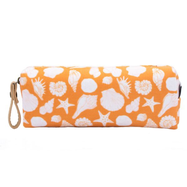 SeashellY-Pencase-3 جامدادی مکعبی Seashells- Yellow - Image 1