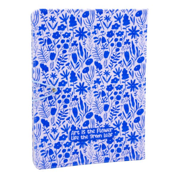 کلاسور پارچه ای گل های کوهستان آبی - Image 1