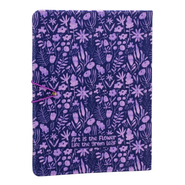 کلاسور پارچه ای گل های کوهستان بنفش - Image 1