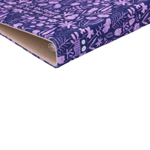 کلاسور پارچه ای گل های کوهستان بنفش - Image 3