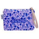 کیف لوازم شخصی گل های کوهستان آبی