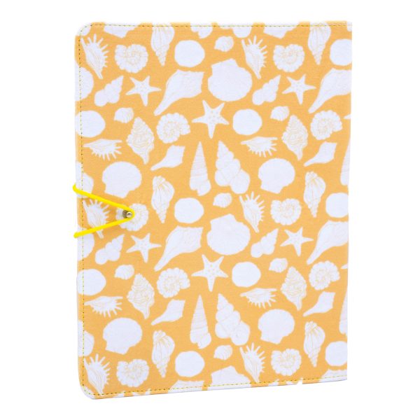 کلاسور پارچه ای Seashells-Yellow - Image 2