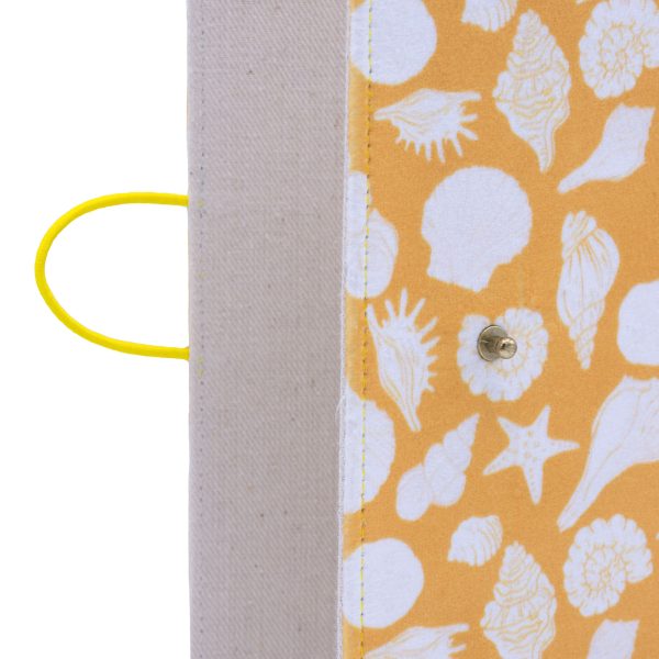 کلاسور پارچه ای Seashells-Yellow - Image 5