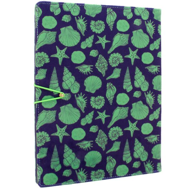 کلاسور پارچه ای Seashells-Green - Image 1