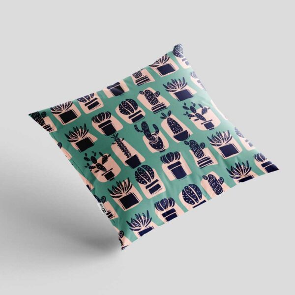 کاور کوسن Cactus Garden سبز آبی - Image 1