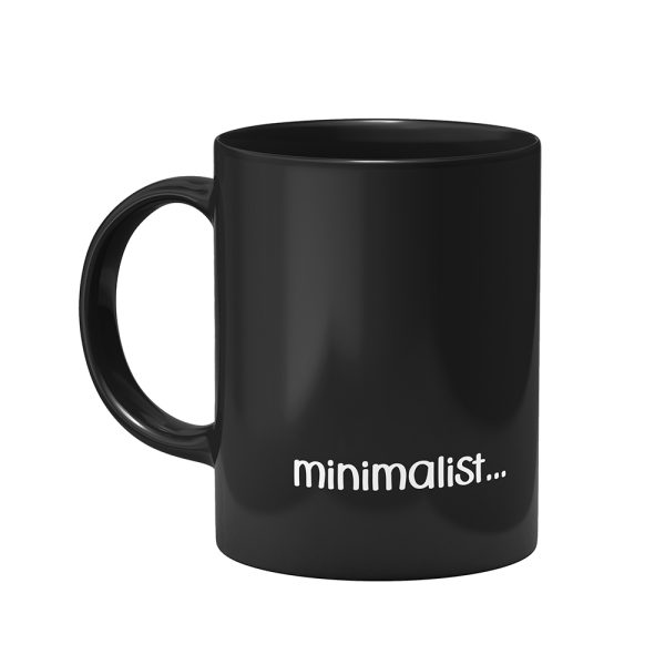 Black Mug- Mokup-Left copy بلک ماگ مینیمالیست - Image 1