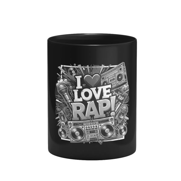 Black Mug- Rap بلک ماگ I Love Rap - Image 1