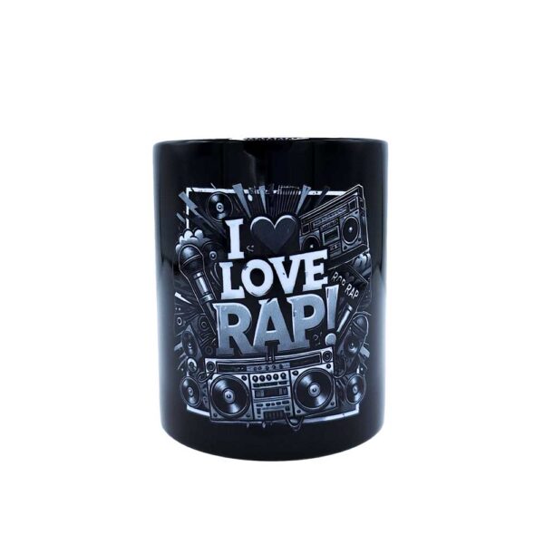 بلک ماگ I Love Rap - Image 2