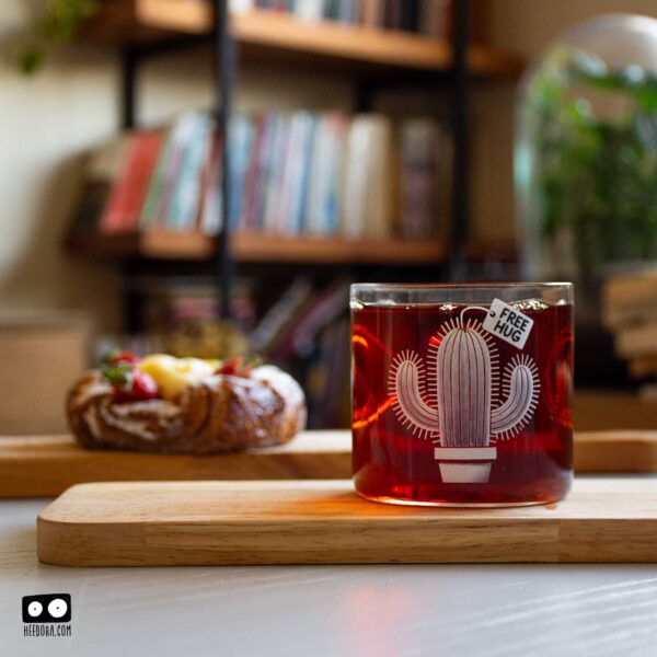 Glass-Cup-Part-2-FreeHug لیوان شیشه ای Free Hug - Image 1