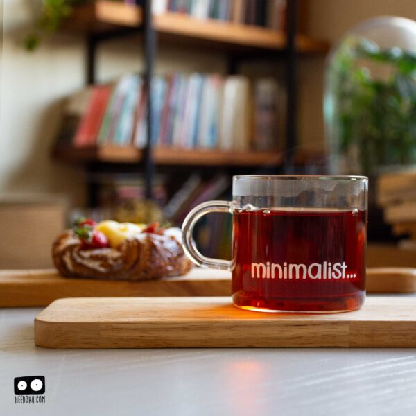 لیوان شیشه ای مینیمالیست - Image 1