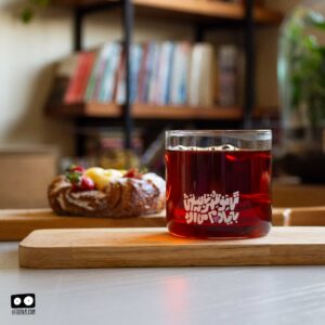 لیوان شیشه ای ظهر تابستون