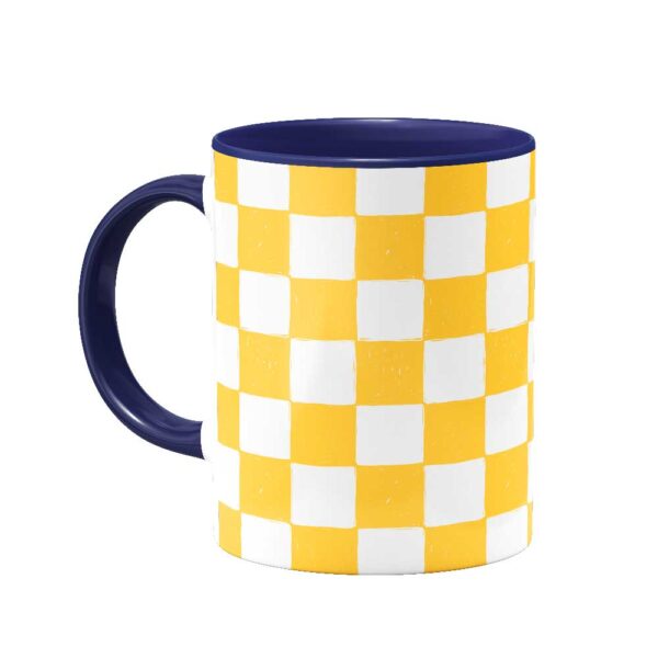 Checkerdy2 ماگ Yellow Checkered - Image 2
