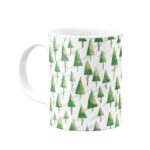 ماگ جنگل کاج در روز برفی