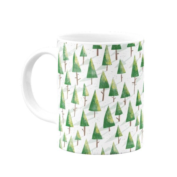 Jangale-ka2j ماگ جنگل کاج در روز برفی - Image 1