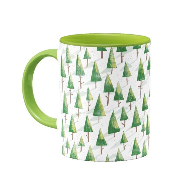 ماگ جنگل کاج در  روز برفی - Image 2