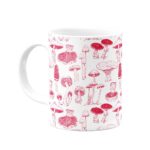 ماگ ‌‌قارچ های جنگل قرمز