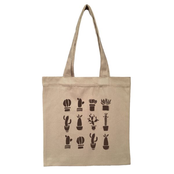 توتبگ کتان خاکی Cactus Garden - Image 1