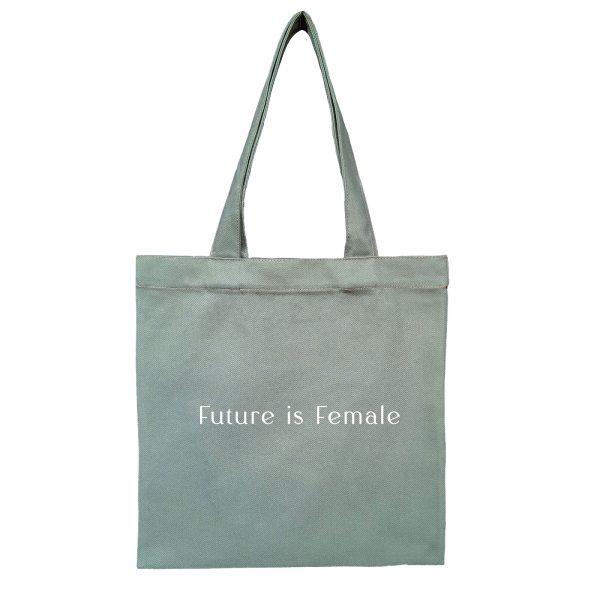 توتبگ کتان سبز Future is Female - Image 1