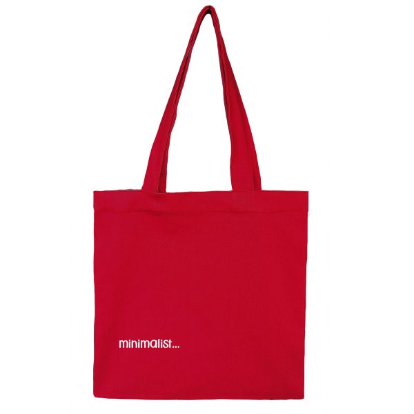 Red minimalist-1 توتبگ کتان قرمز مینیمالیست - Image 1